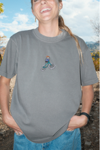 Load image into Gallery viewer, Mountain Biking Frog Tee - Gray