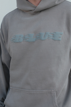 Load image into Gallery viewer, BLUE Flame Hoodie - Faded Grey