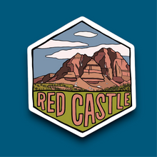Load image into Gallery viewer, Red Castle, Utah- Hexagon Sticker