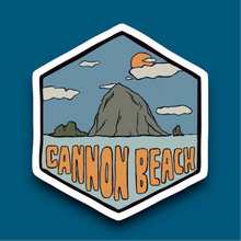 Load image into Gallery viewer, Cannon Beach, Oregon- Hexagon Sticker
