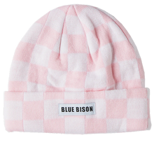 Load image into Gallery viewer, Checkered Pinks Cuff Beanie