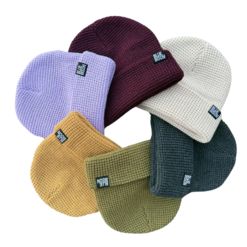 The Waffle Beanie in Multiple Colors – Blue Bison Apparel