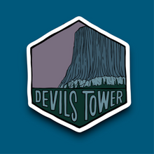 Load image into Gallery viewer, Devils Tower, Wyoming- Hexagon Sticker