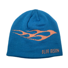 Load image into Gallery viewer, Blue Flame Skull Cap Beanie
