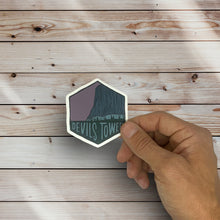 Load image into Gallery viewer, Devils Tower, Wyoming- Hexagon Sticker