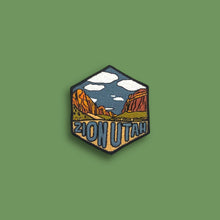 Load image into Gallery viewer, Zion National Park, Utah- Embroidered Hexagon Patch
