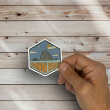 Load image into Gallery viewer, Cannon Beach, Oregon- Hexagon Sticker