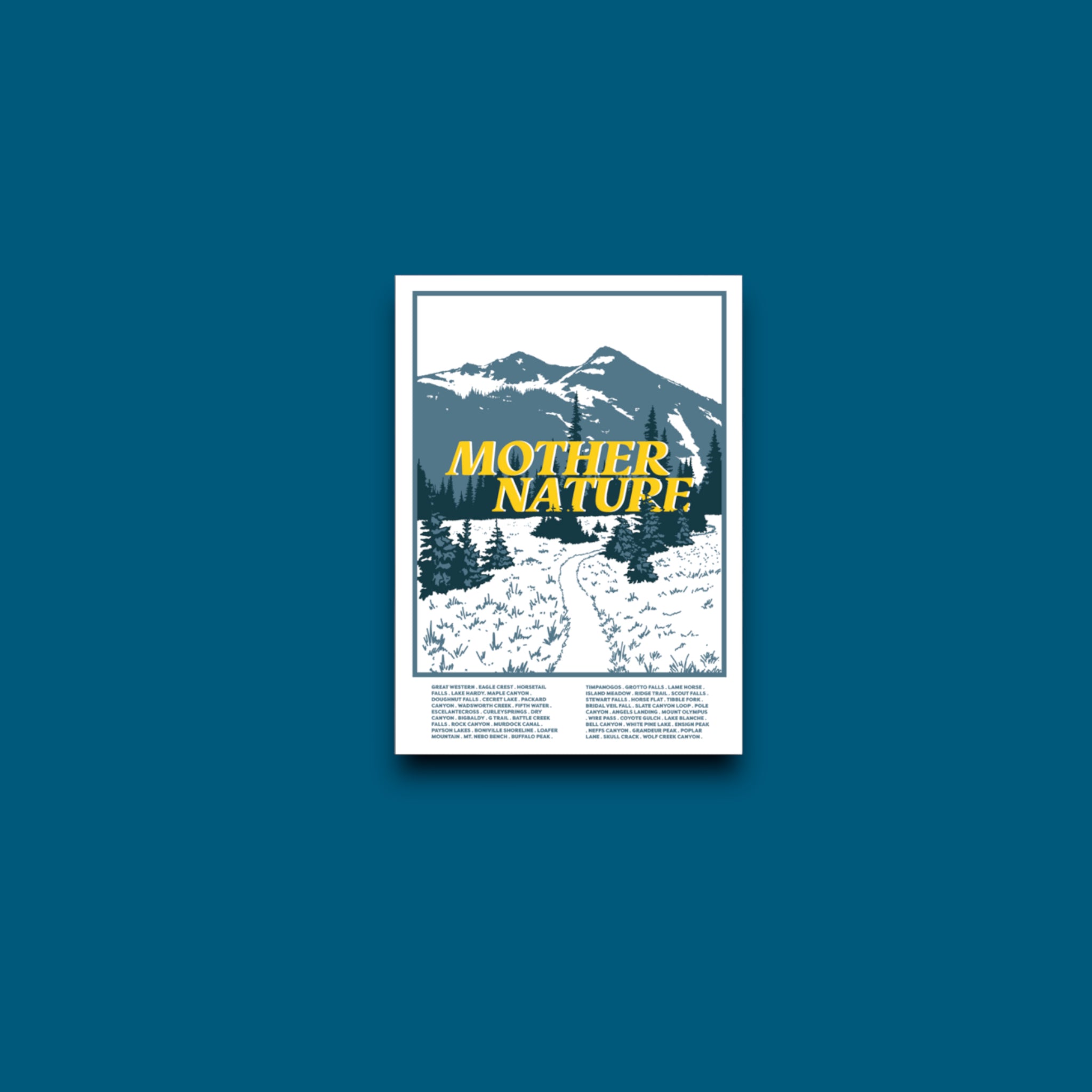 Mother Nature Poster Sticker (F16) – Blue Bison Apparel