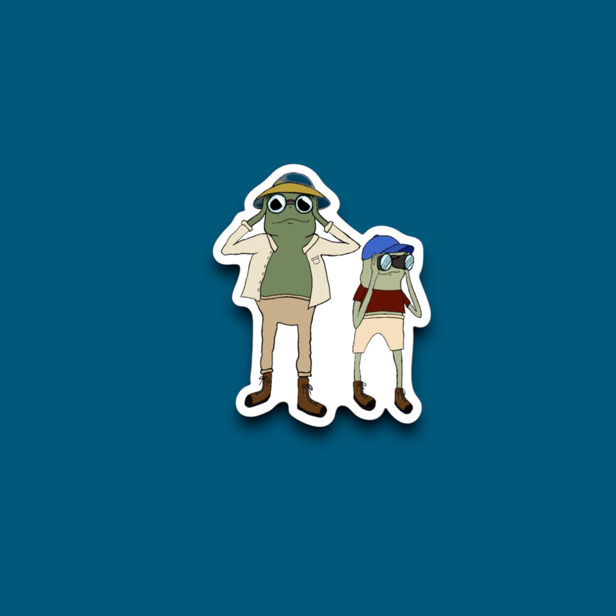 Lookin' For Wildlife Frogs Sticker (O20) Blue Bison Apparel