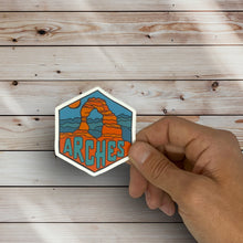 Load image into Gallery viewer, Arches National Park, Utah- Hexagon Sticker