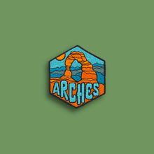 Load image into Gallery viewer, Arches National Park, Utah- Embroidered Hexagon Patch
