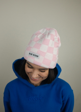 Load image into Gallery viewer, Checkered Pinks Cuff Beanie