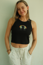 Load image into Gallery viewer, Rainbow Pride Frogs Tank - Black