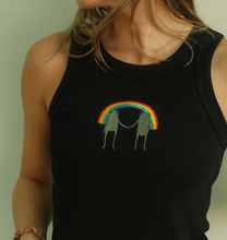 Load image into Gallery viewer, Rainbow Pride Frogs Tank - Black
