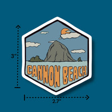 Load image into Gallery viewer, Cannon Beach, Oregon- Hexagon Sticker