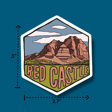 Load image into Gallery viewer, Red Castle, Utah- Hexagon Sticker