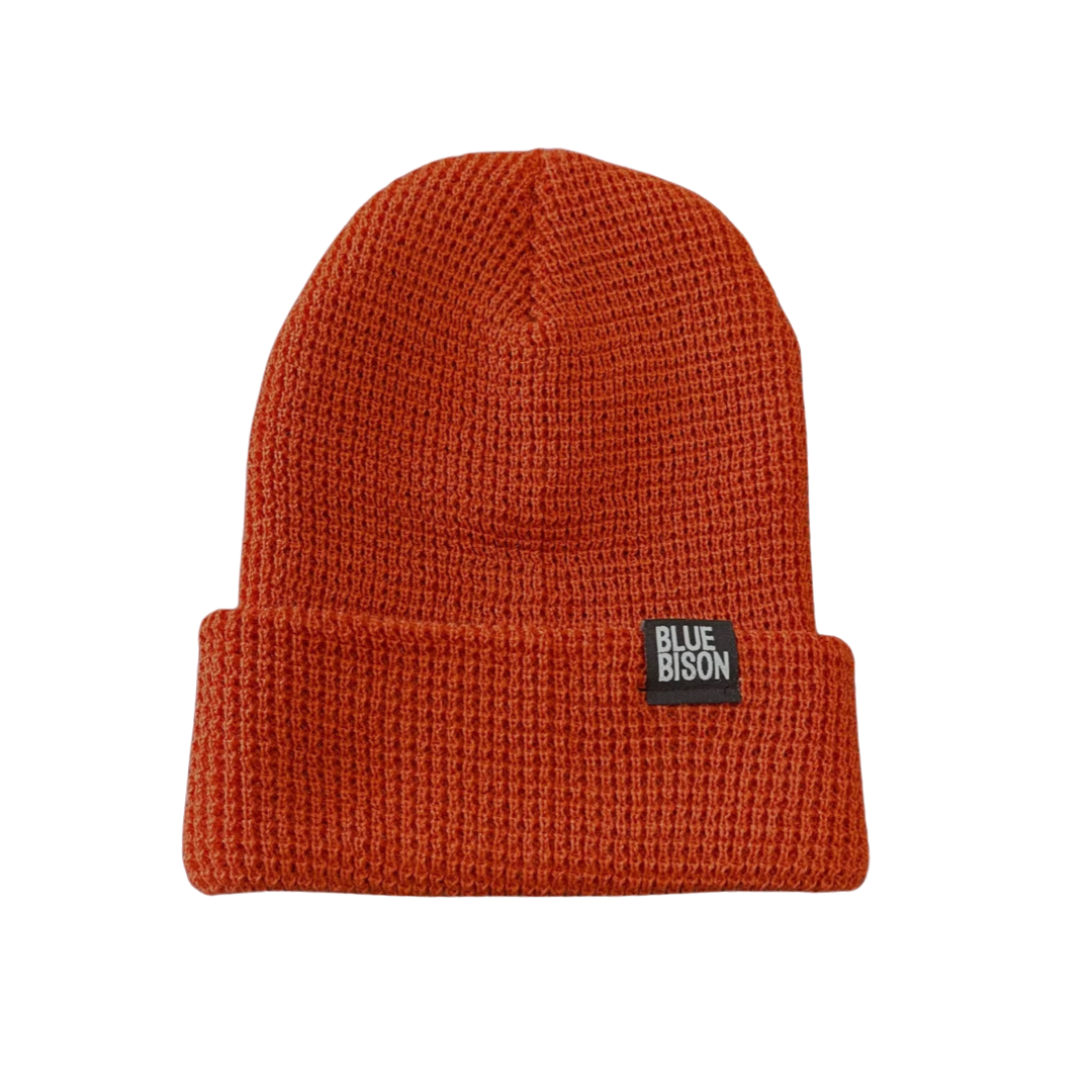 Bison Waffle Beanie Colors) Apparel (Multiple The – Blue