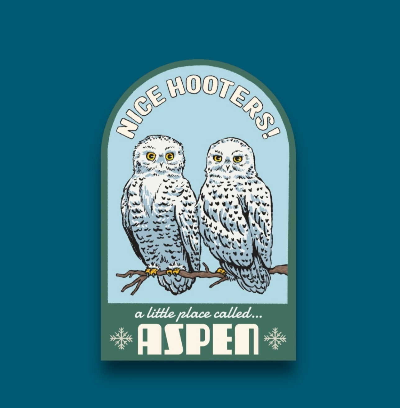 Nice Hooters Aspen Colorado Sticker