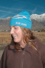 Load image into Gallery viewer, Blue Flame Skull Cap Beanie
