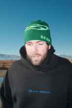 Load image into Gallery viewer, Green Flame Skull Cap Beanie
