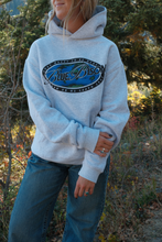 Load image into Gallery viewer, Just Happy To Be Here Hoodie - Heather Gray
