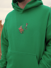 Load image into Gallery viewer, Skijoring Frog Hoodie - Green

