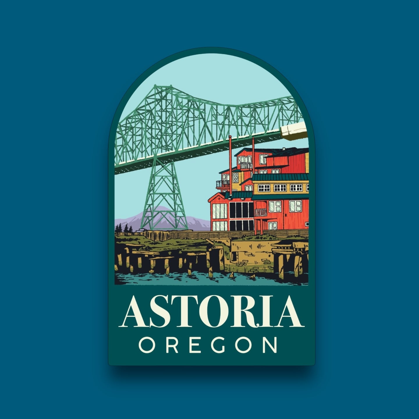 Astoria Oregon Sticker