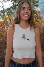 Load image into Gallery viewer, Frog Ridin&#39; a Broom Tank
