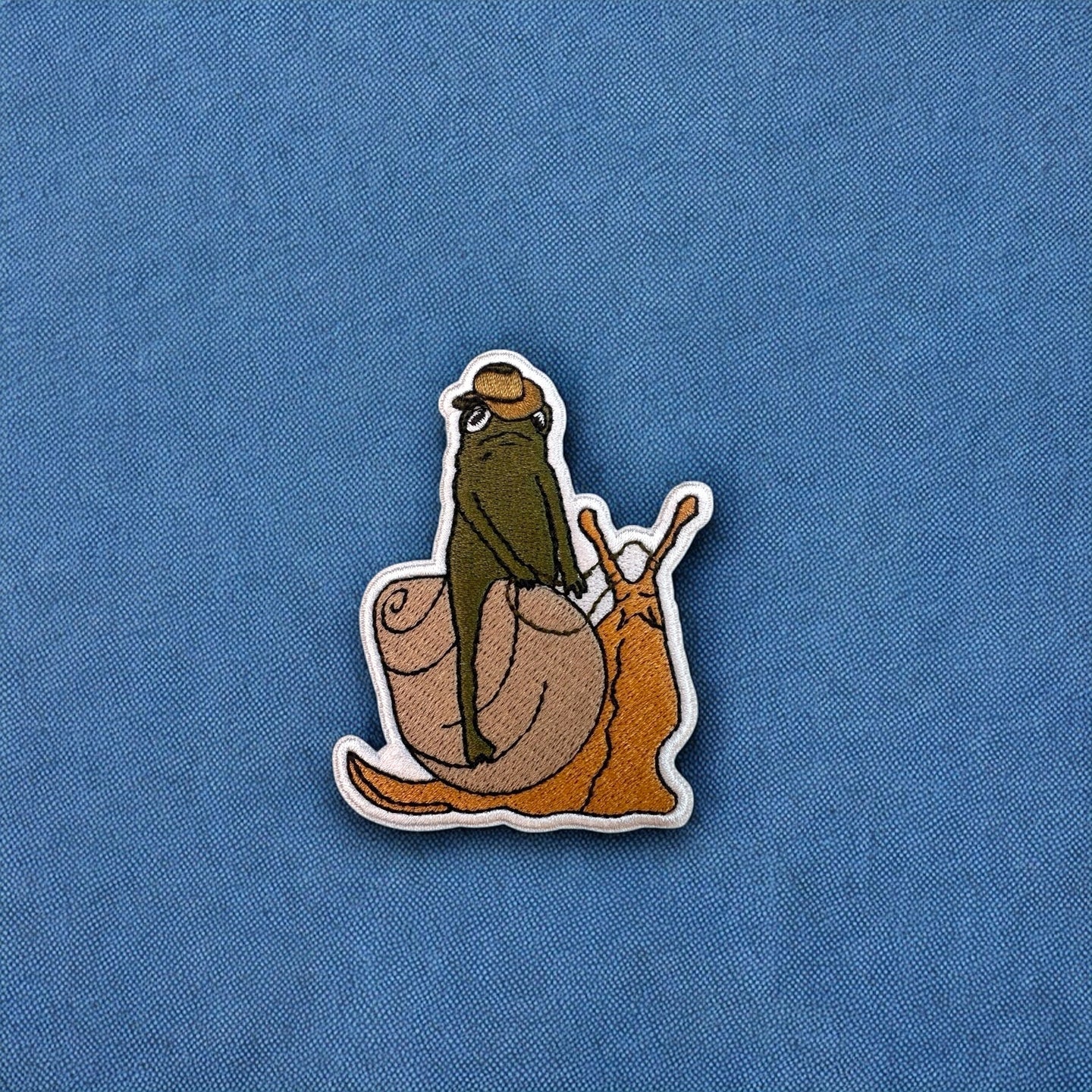 Snail Ridin' Frog Patch