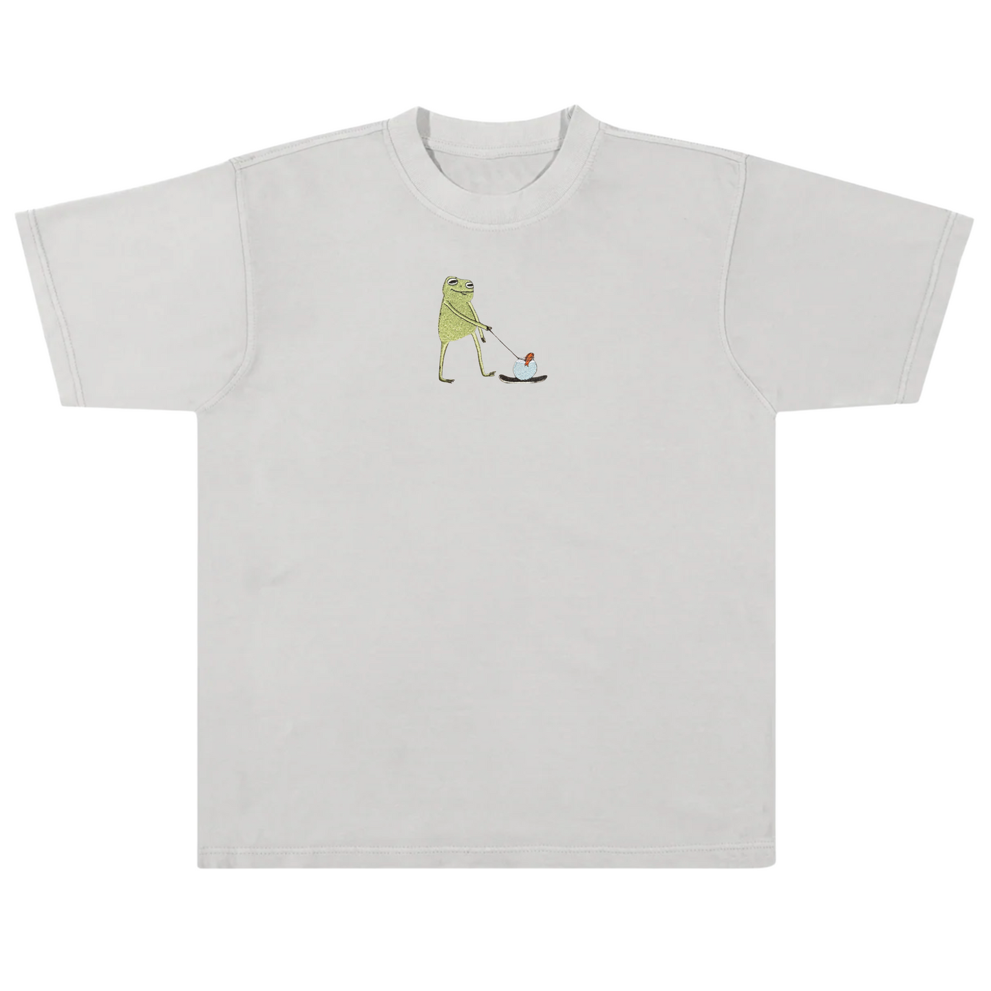 Frog Walking Fish - Stone