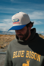 Load image into Gallery viewer, Blue Bison Badge Hat - Cream
