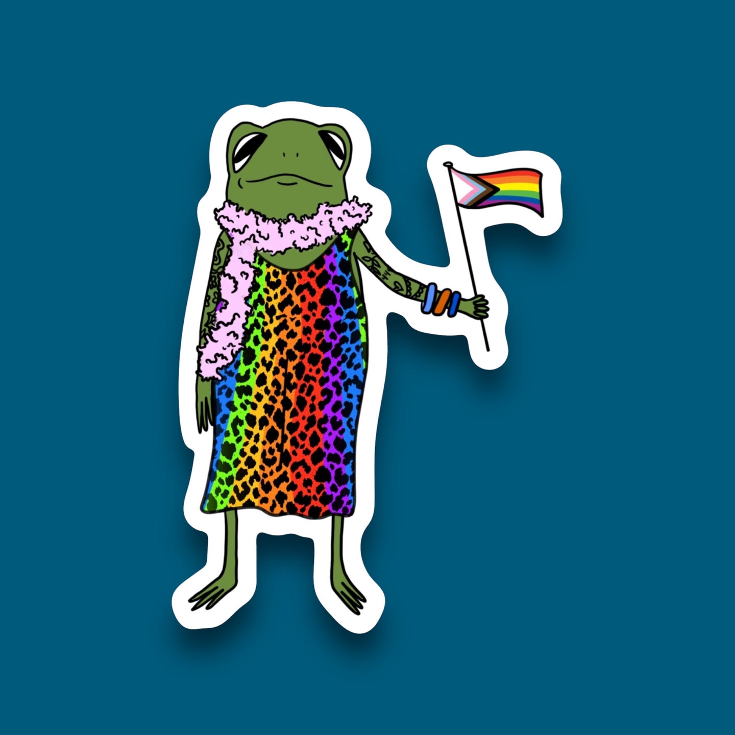 Pride Frog Sticker