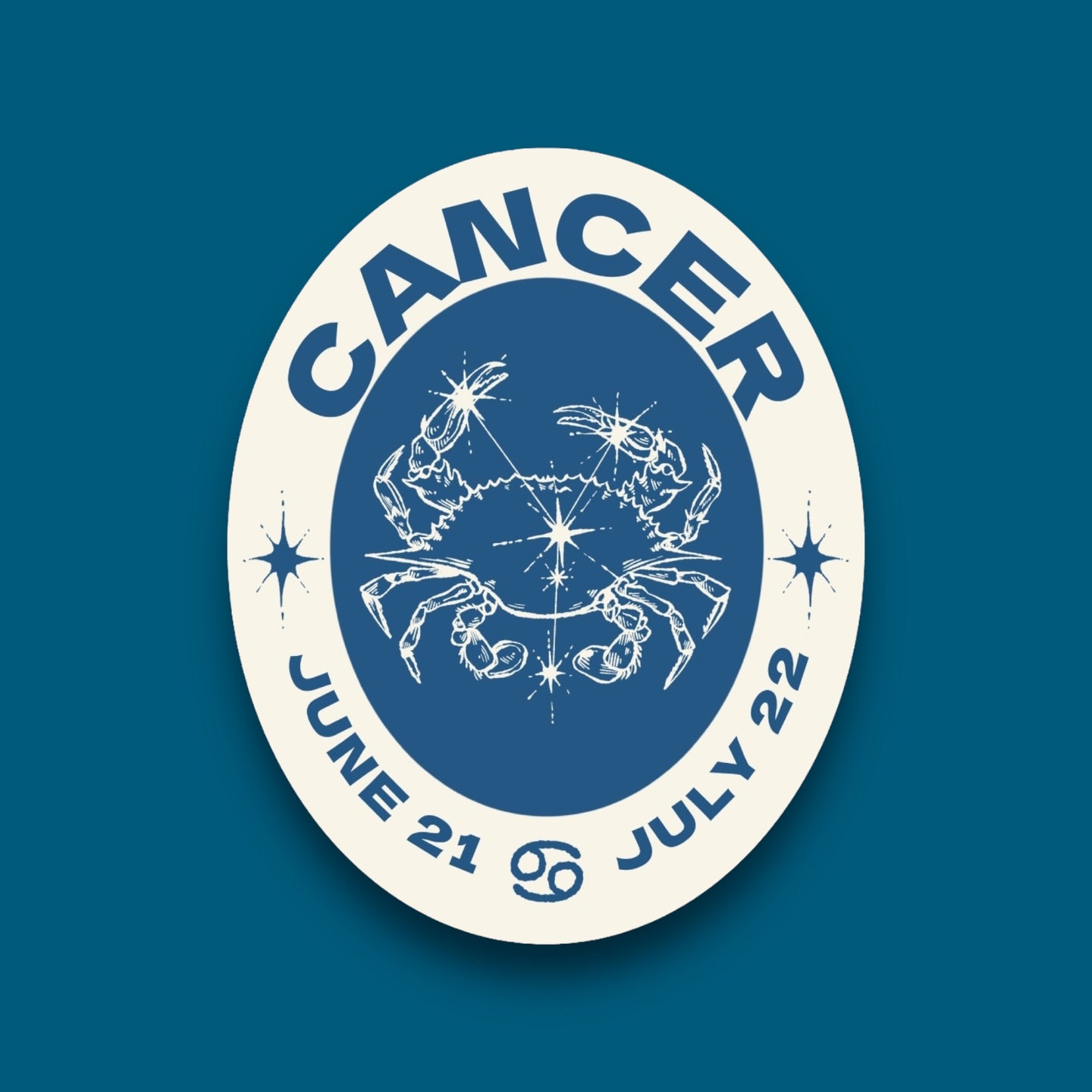 Cancer Zodiac Sticker