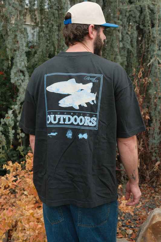 Brook Trout Tee in Black