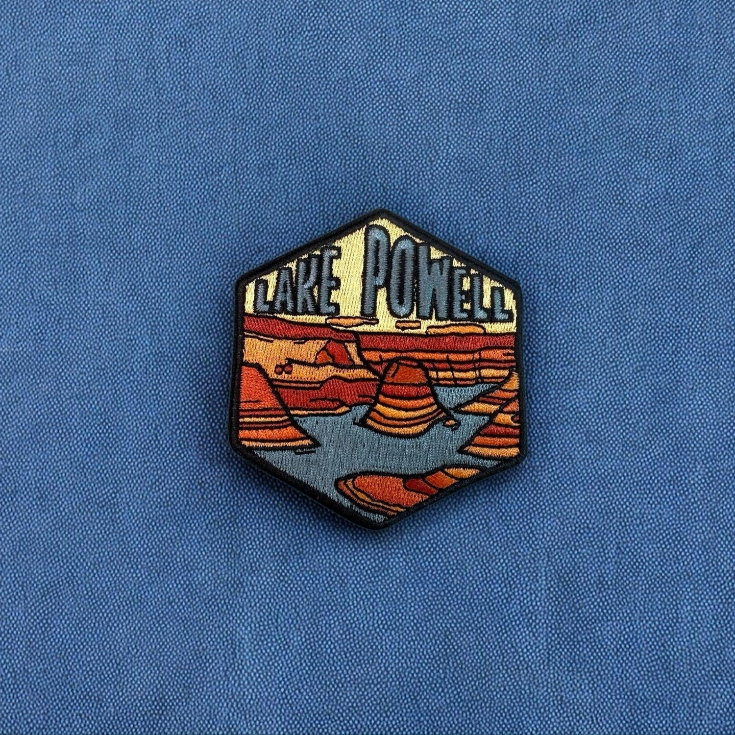 Lake Powell, Utah/Arizona- Embroidered Hexagon Patch