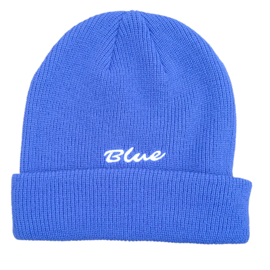 "Blue" Cuff Beanie in Blue