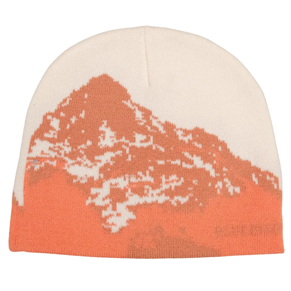 Mountain Peaks Skull Cap Beanie in Orange – Blue Bison Apparel