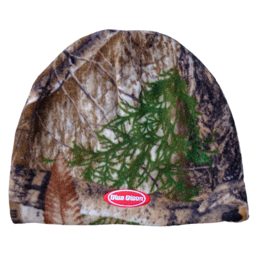 Camo Fleece Beanie in Red