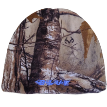 Load image into Gallery viewer, Camo Fleece Beanie - Blue
