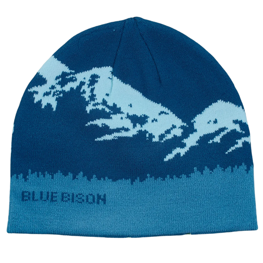Mountain Peak Skull Cap in Blues