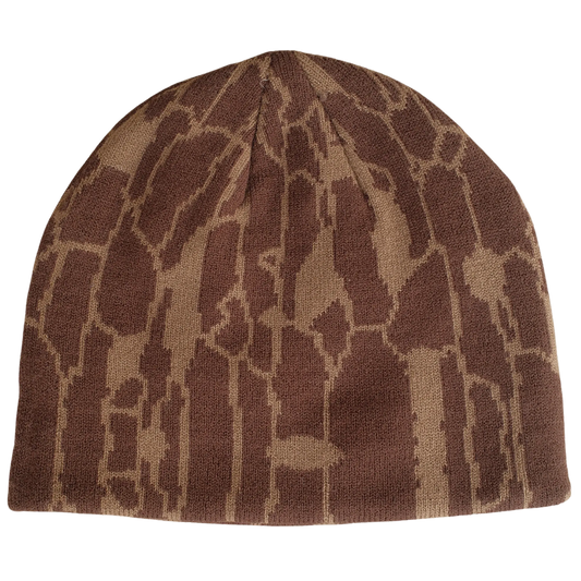 Tree Bark Skull Cap in Brown