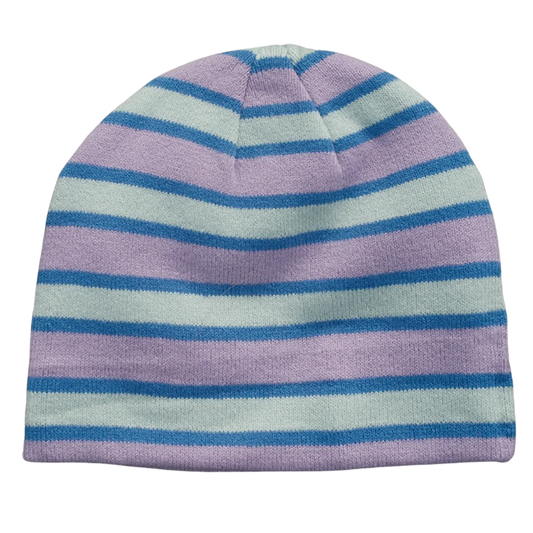 Striped Skull Cap in Purple