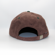 Load image into Gallery viewer, Mount Hood Corduroy Hat, Chocolate/Forest
