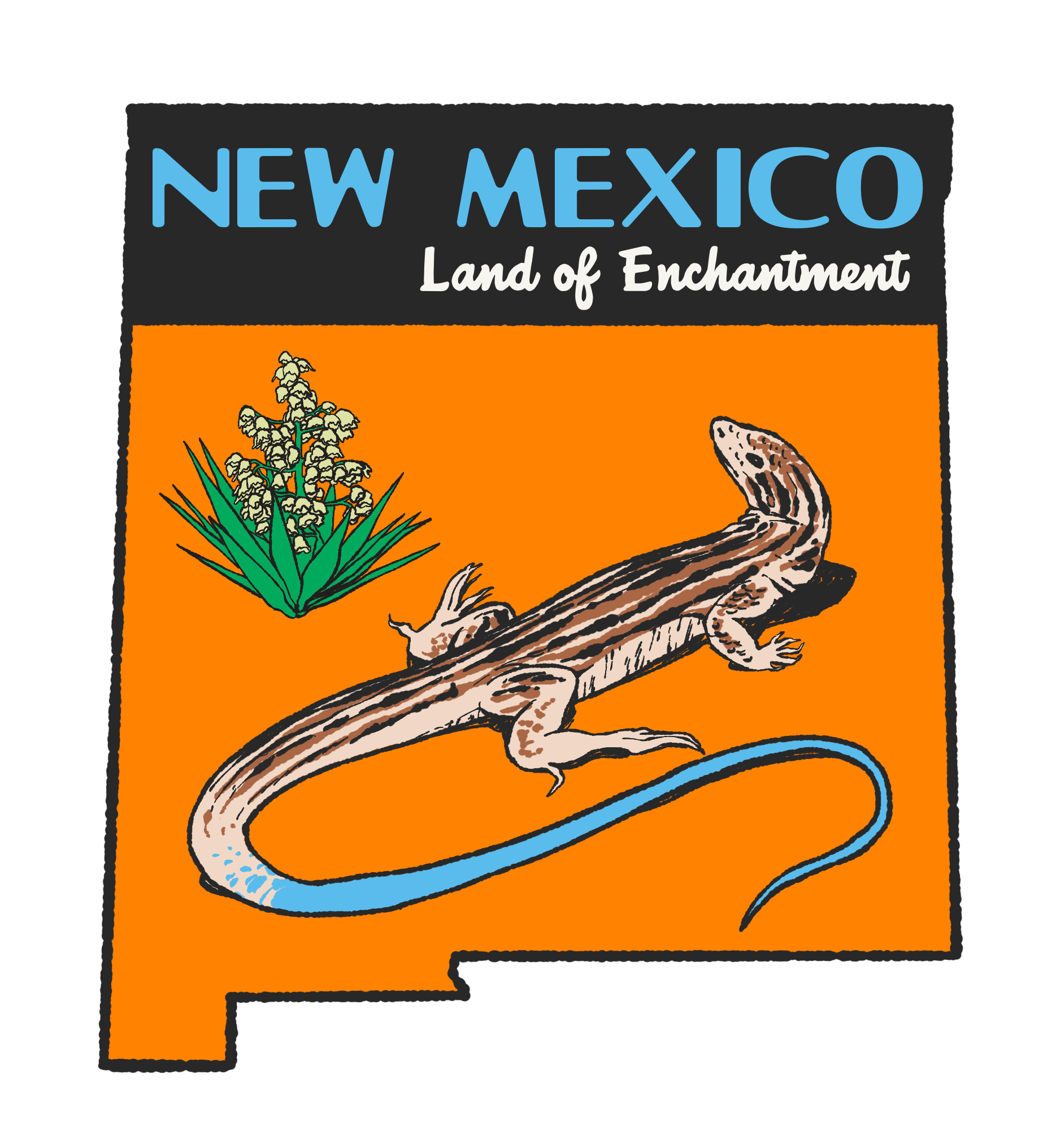New Mexico State Sticker – Blue Bison Apparel