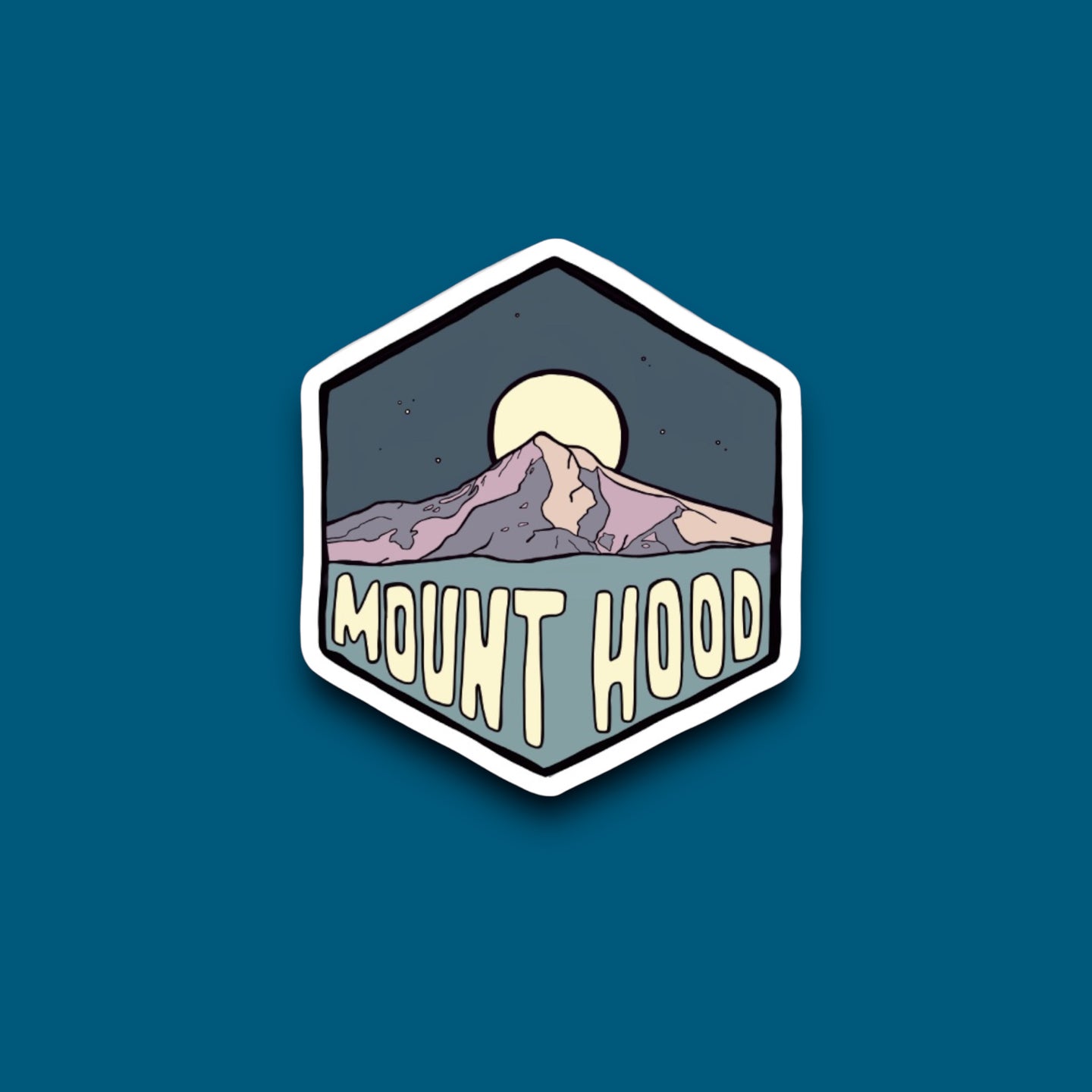 Honeycomb Mount Hood Sticker