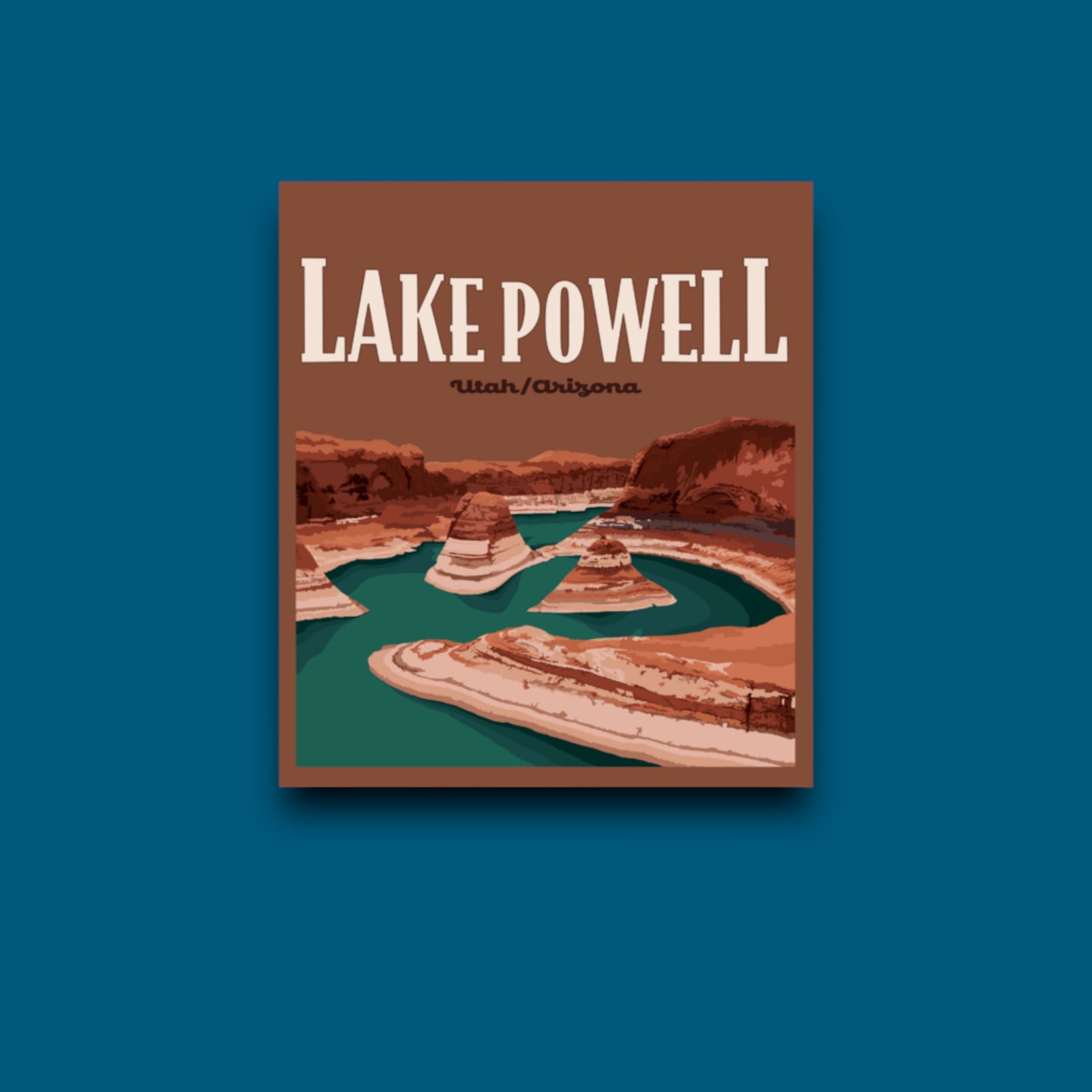 Lake Powell, Utah/Arizona- Poster Sticker
