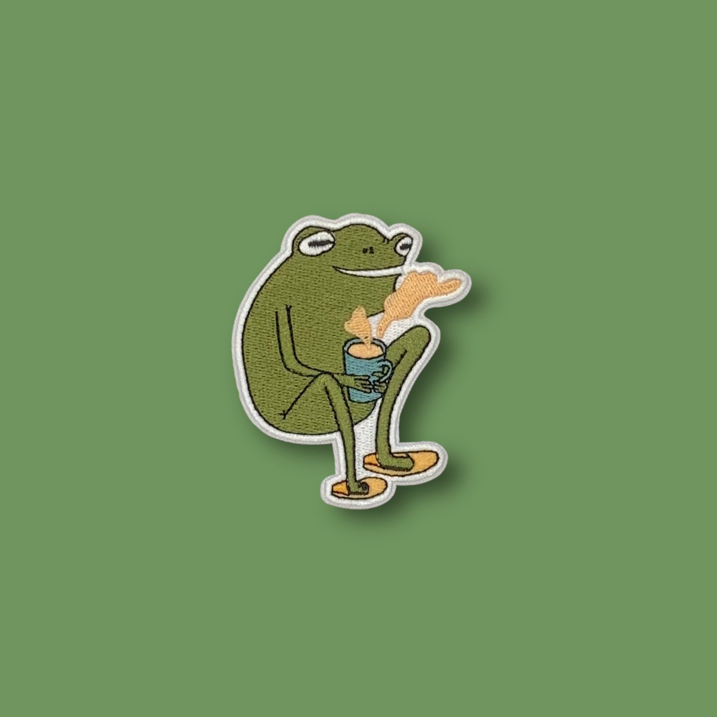 Morning Coffee Frog Patch