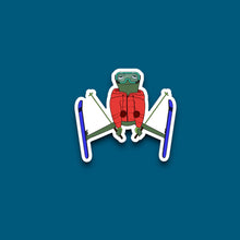 Load image into Gallery viewer, Spread Eagle Skier Frog Sticker (P18)
