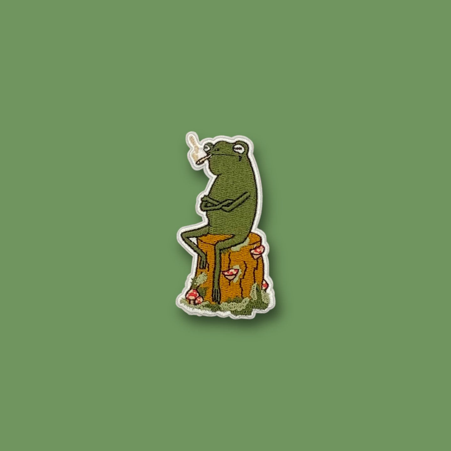 Smokin' On A Stump Frog Patch