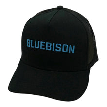 Load image into Gallery viewer, Blue Bison Trucker Hat- Black
